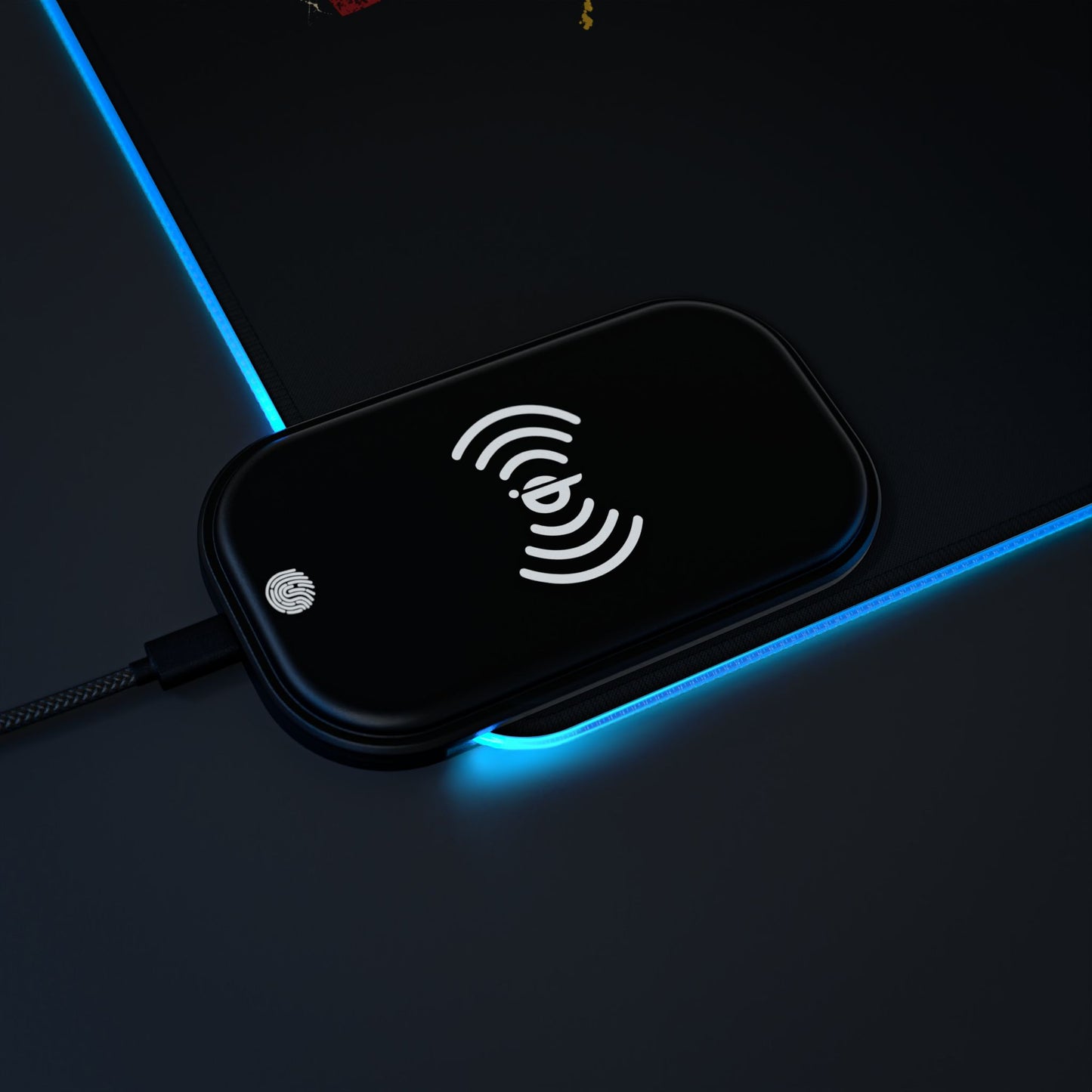 Tiny Fiber Huge Breakthrough LED Mouse Pad | True Crime Forensics Gaming Desk Mat