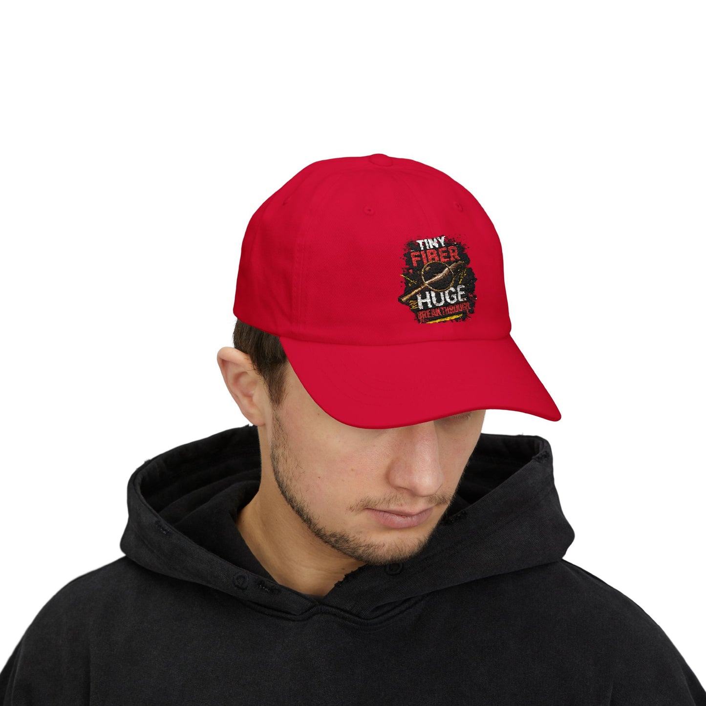 Tiny Fiber Huge Breakthrough Dad Cap | True Crime Forensics Hat for CSI & Mystery Fans