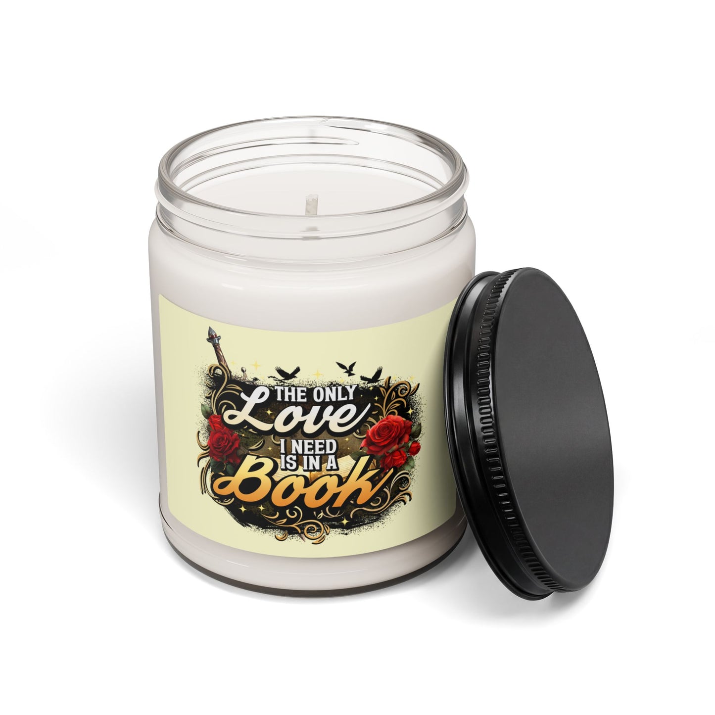 The Only Love I Need Is in a Book Scented Soy Candle | BookTok Romantasy Candle