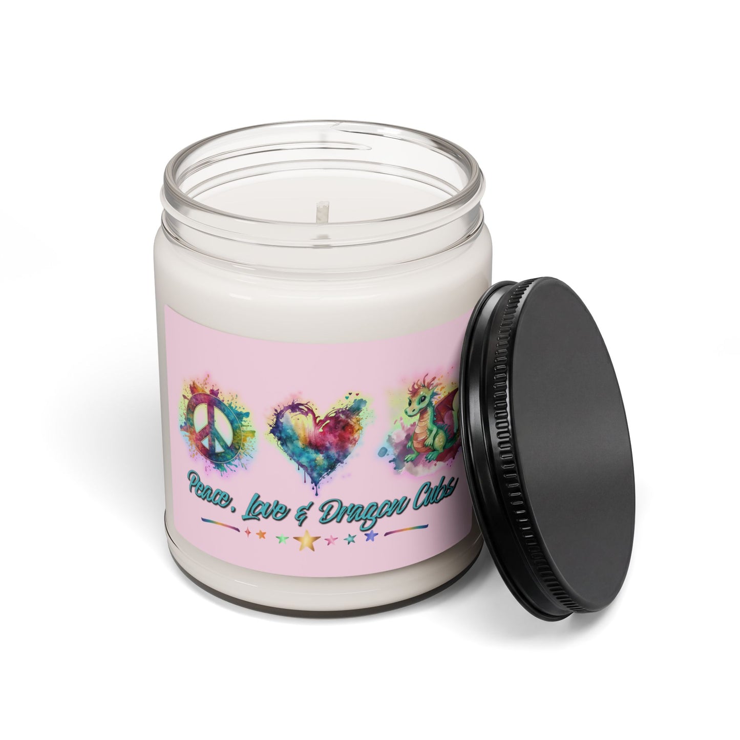 Peace, Love & Dragon Cubs Scented Soy Candle