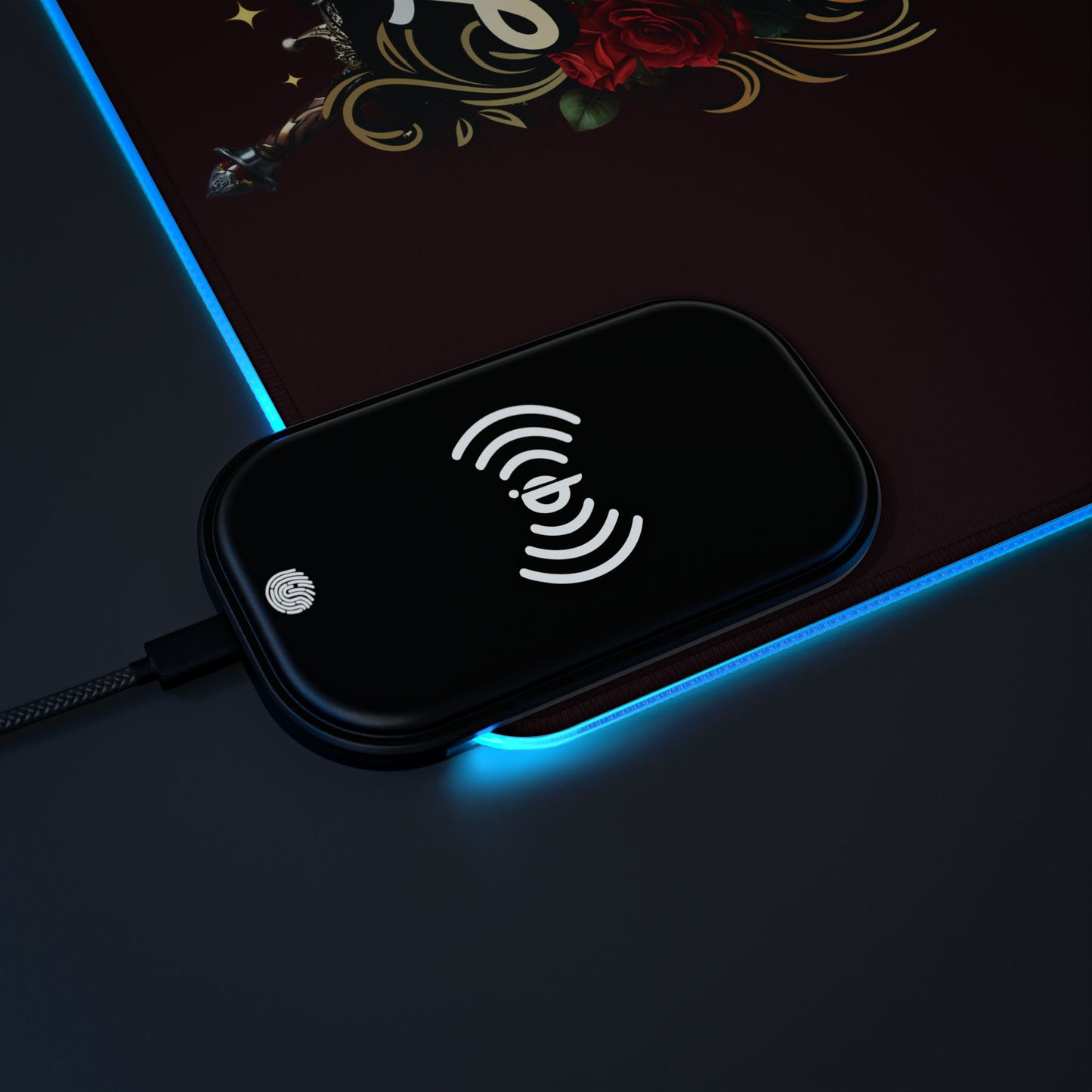 The Only Love I Need Is in a Book LED Gaming Mouse Pad | BookTok Romantasy Desk Mat