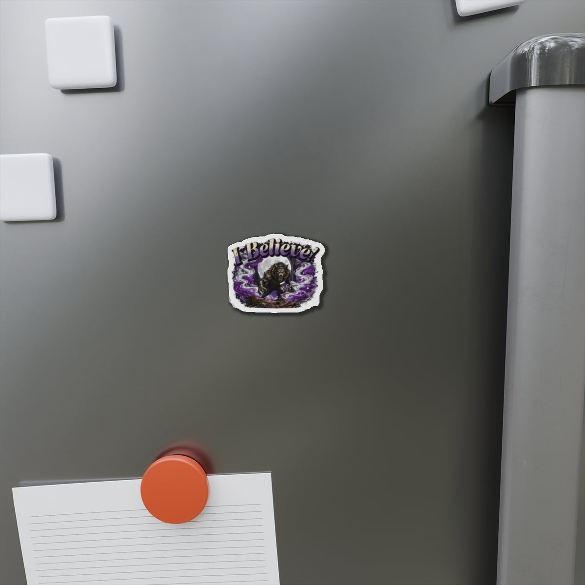 I Believe Werewolf Full Moon Die-Cut Magnet