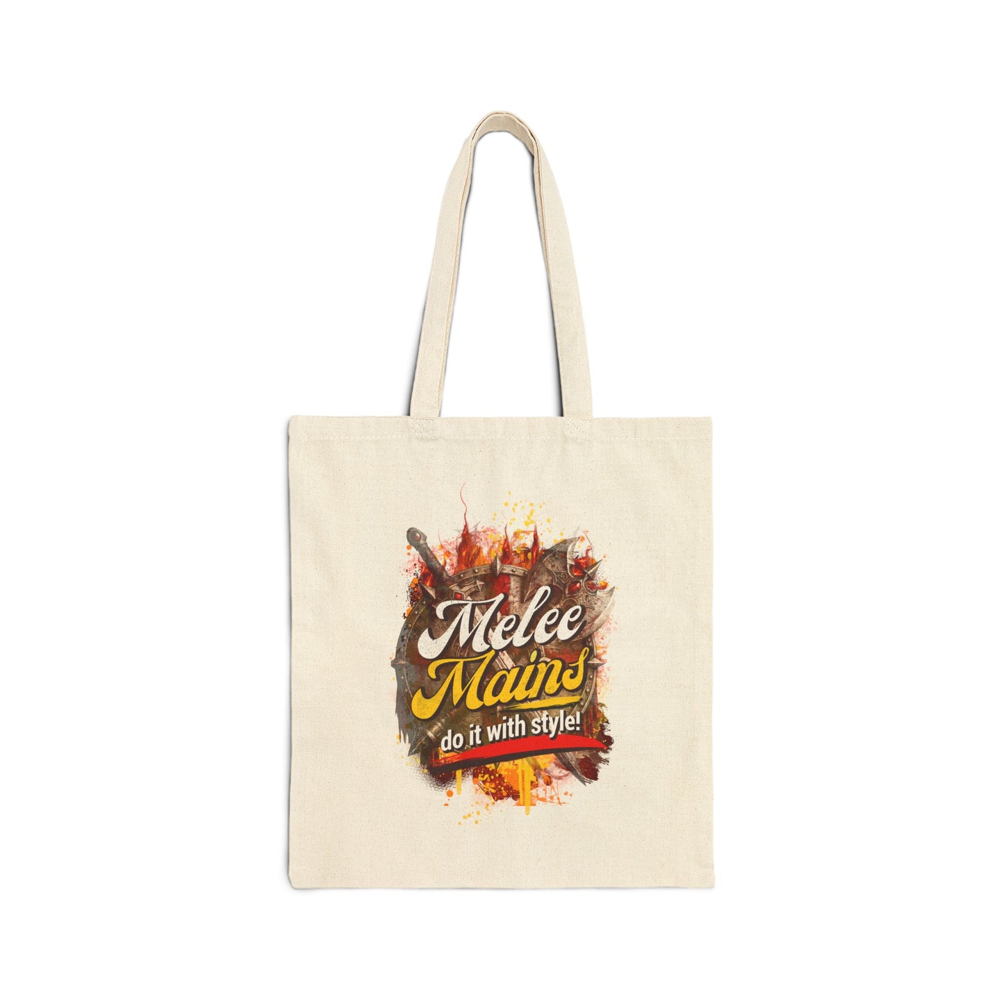 Tote Bag: "Melee Mains" Gaming Canvas Tote (Do It With Style)