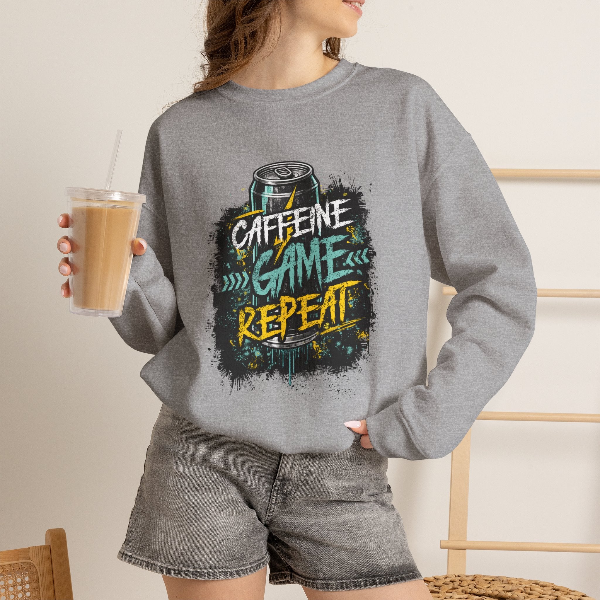 Caffeine Game Repeat Sweatshirt
