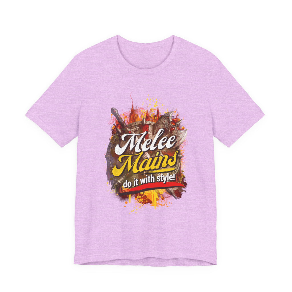 Melee Mains Graphic Tee — “Melee Mains do it with style!” Gamer T‑Shirt