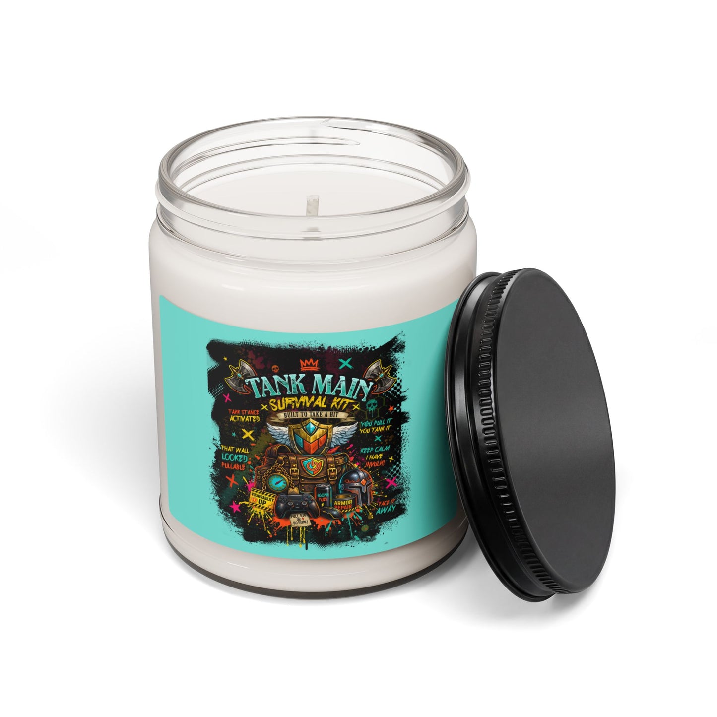 Tank Main Survival Kit | Gamer Scented Soy Candle (9oz)