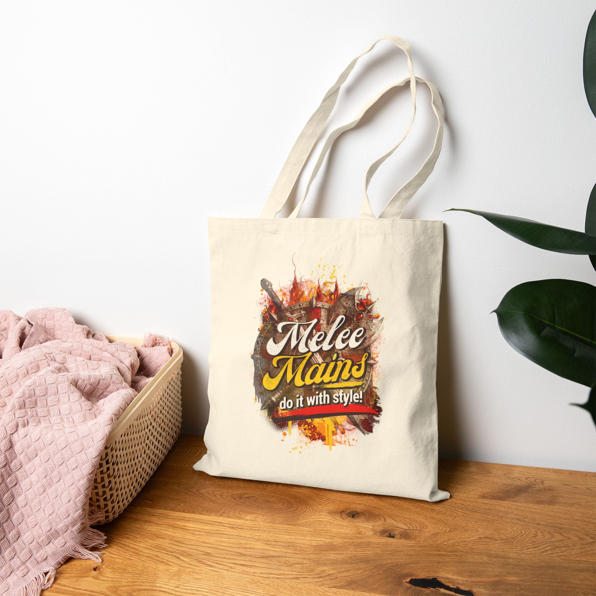 Tote Bag — "Melee Mains" Gaming Canvas Tote (Do It With Style)