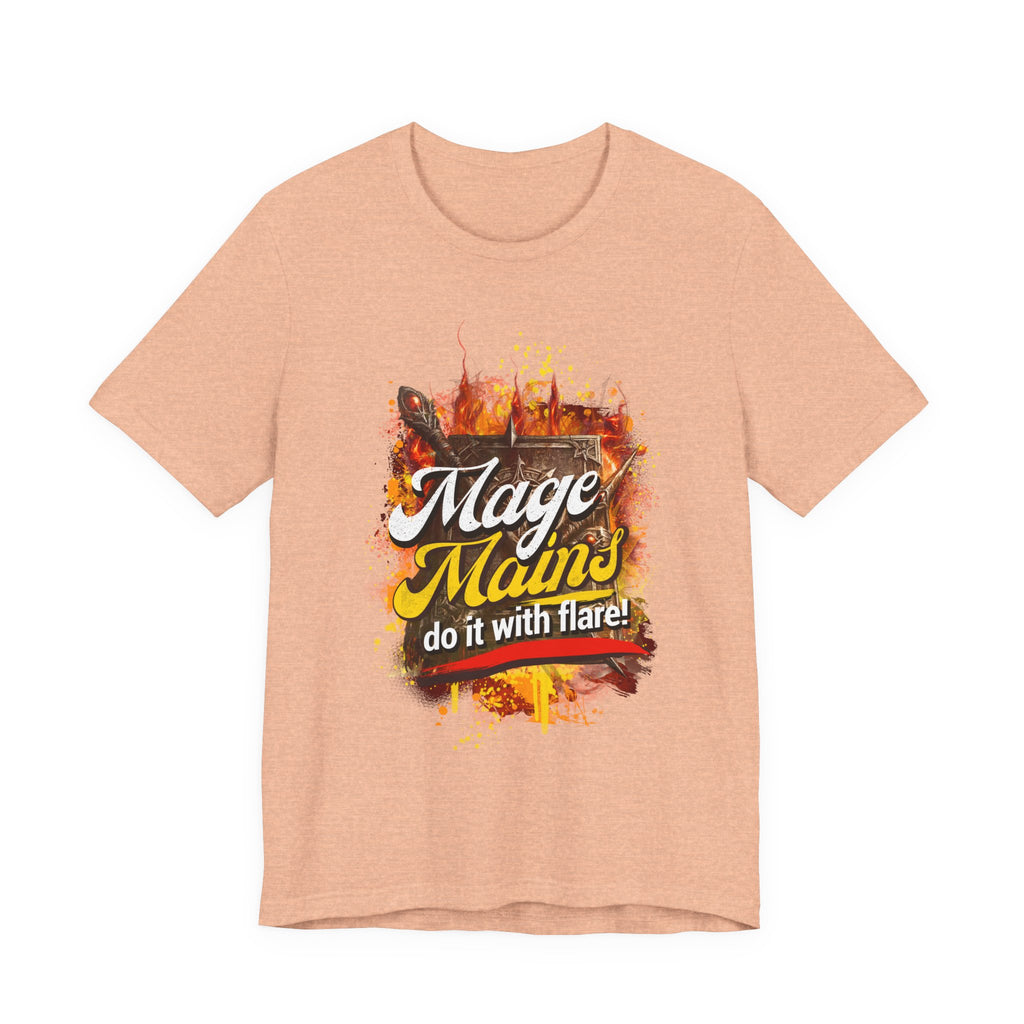 Mage Mains Tee — "Do It With Flare!" Fantasy Gamer Spellcaster T-Shirt