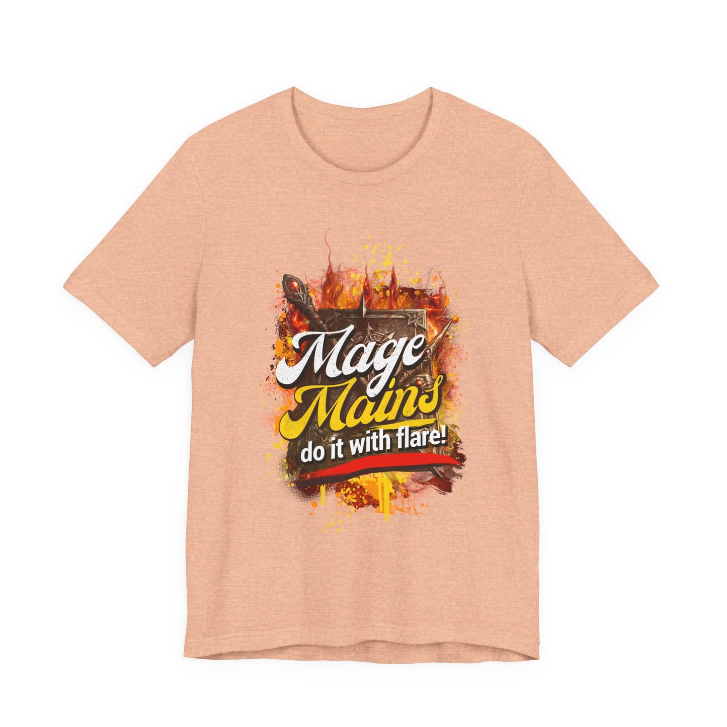 Mage Mains Tee — "Do It With Flare!" Fantasy Gamer Spellcaster T-Shirt