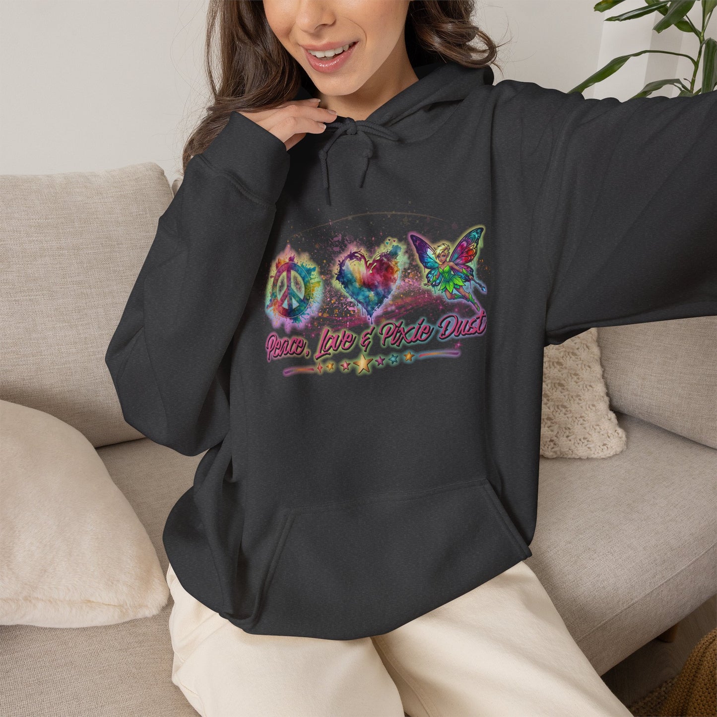 Peace, Love & Pixie Dust Fantasy Pullover Hoodie