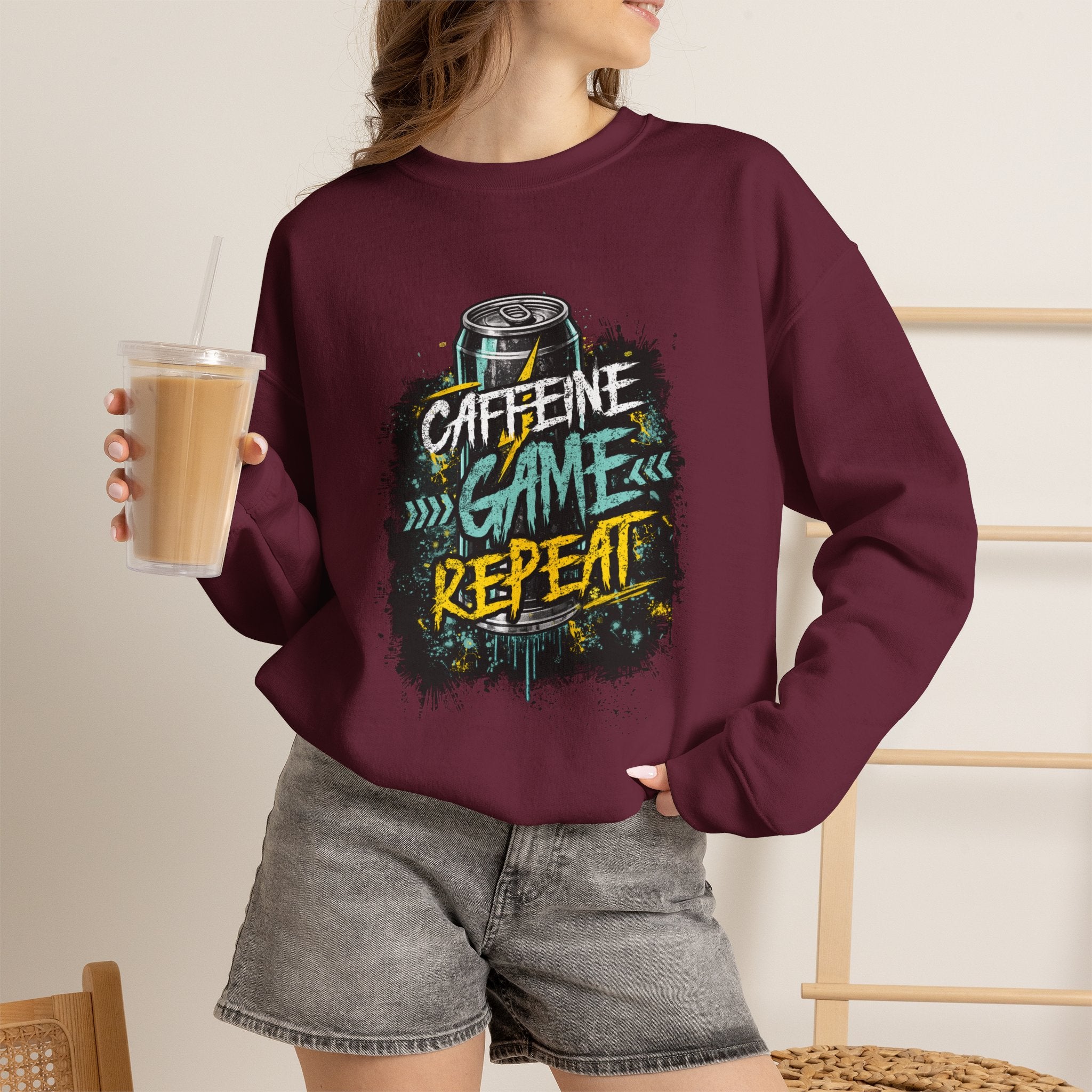 Caffeine Game Repeat Sweatshirt