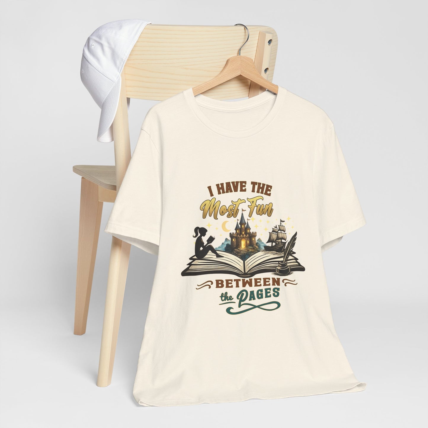 I Have the Most Fun Between the Pages Shirt | Fantasy Book Lover Tee | BookTok Reader Gift