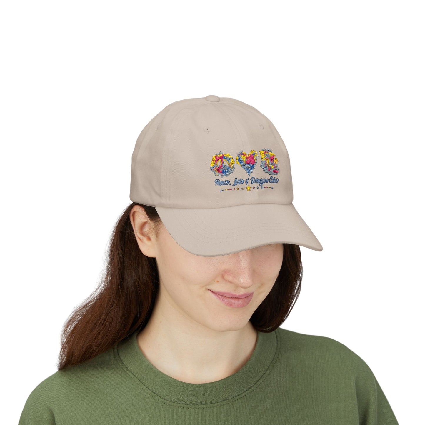 Peace, Love & Dragon Cubs Embroidered Style Dad Cap