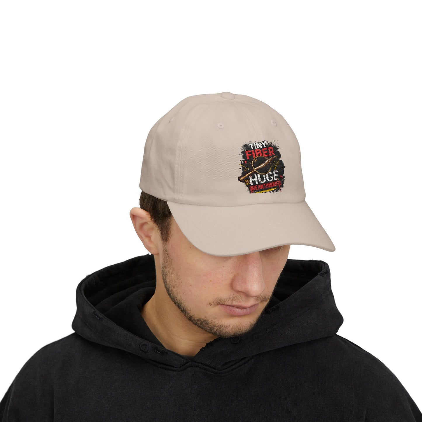 Tiny Fiber Huge Breakthrough Dad Cap | True Crime Forensics Hat for CSI & Mystery Fans