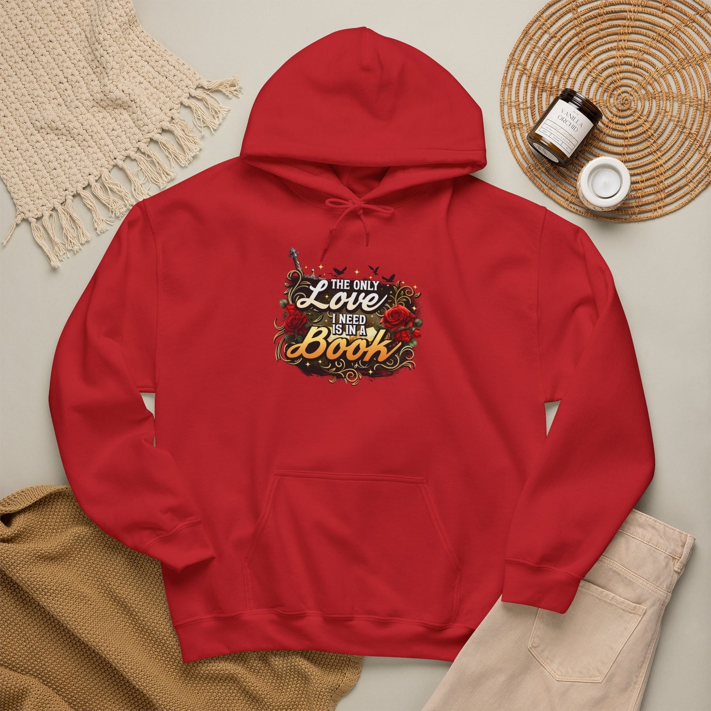 The Only Love I Need Is in a Book Hoodie | BookTok Romantasy Hoodie