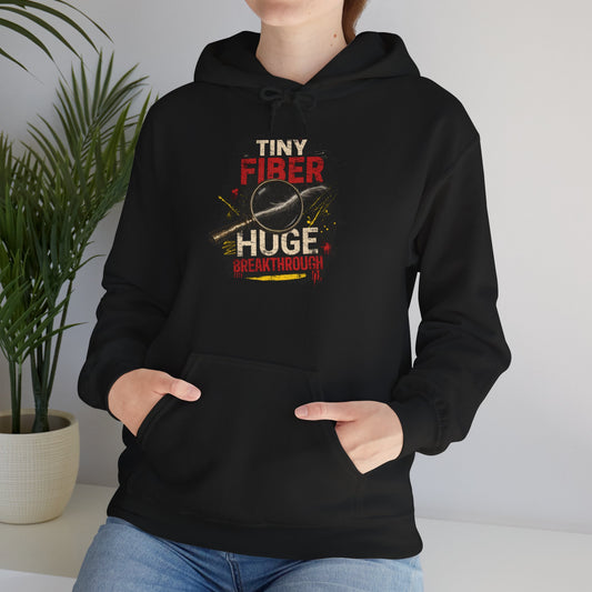 Tiny Fiber Huge Breakthrough Hoodie | True Crime Forensics Sweatshirt for CSI & Mystery Fans