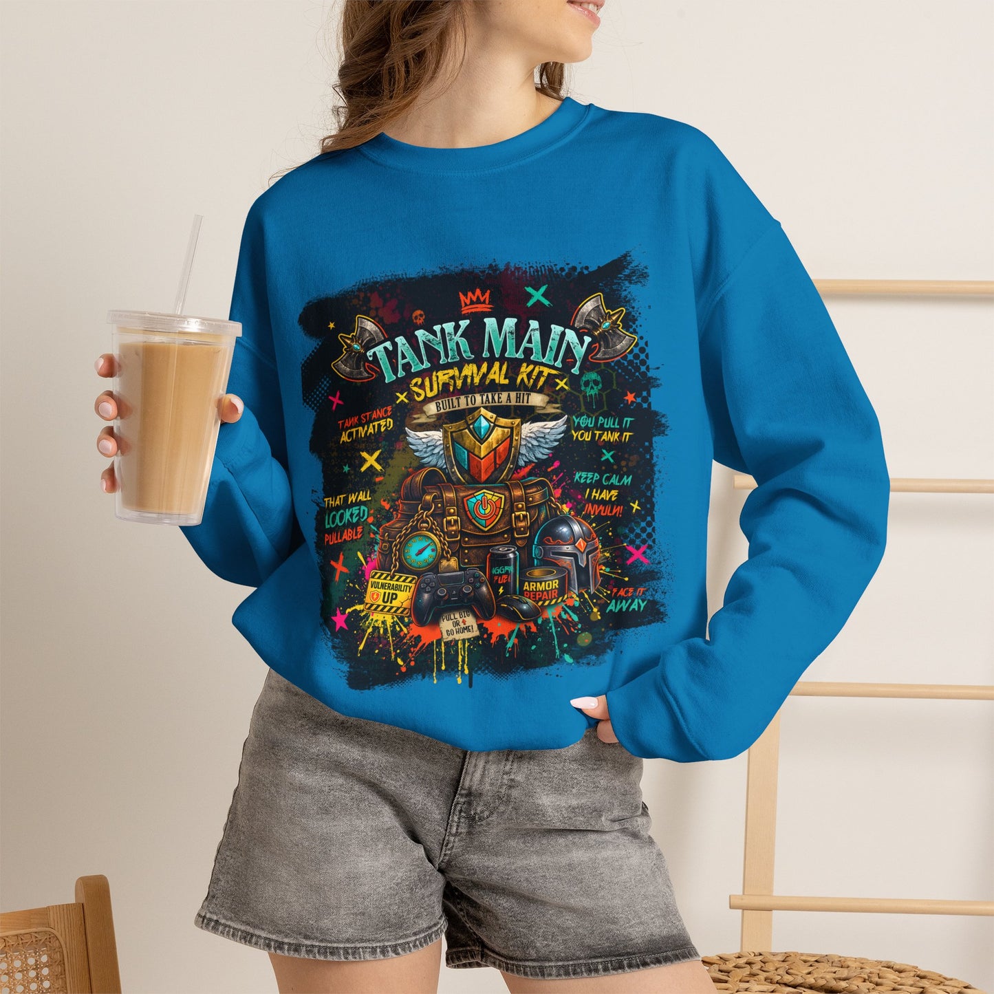 Tank Main Survival Kit | Fantasy Gamer Sweatshirt
