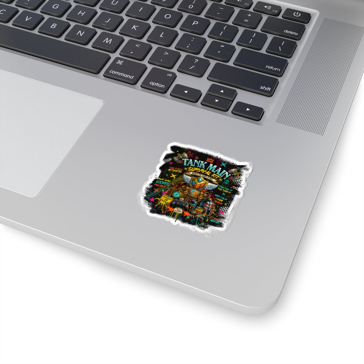 Tank Main Survival Kit | Neon Gamer Vinyl Sticker