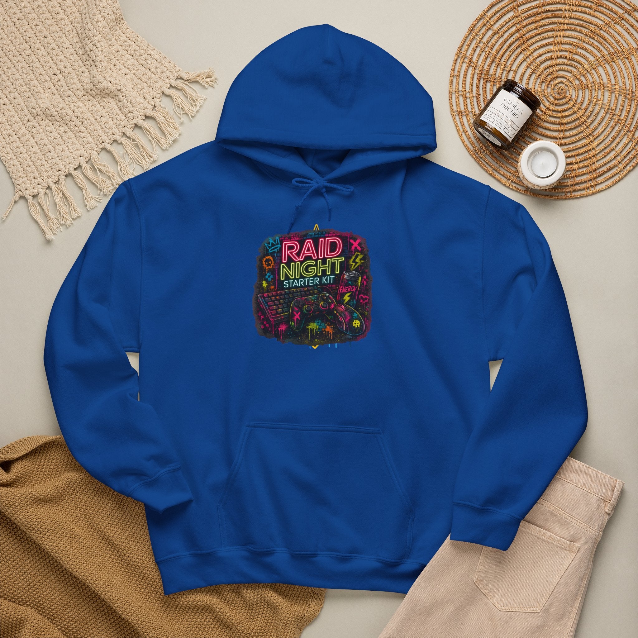 Raid Night Starter Kit | Retro Neon Gamer Hoodie