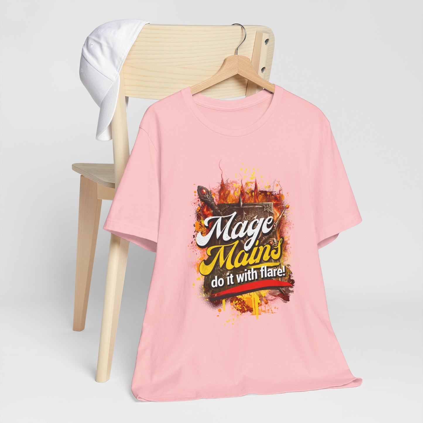 Mage Mains Tee — "Do It With Flare!" Fantasy Gamer Spellcaster T-Shirt