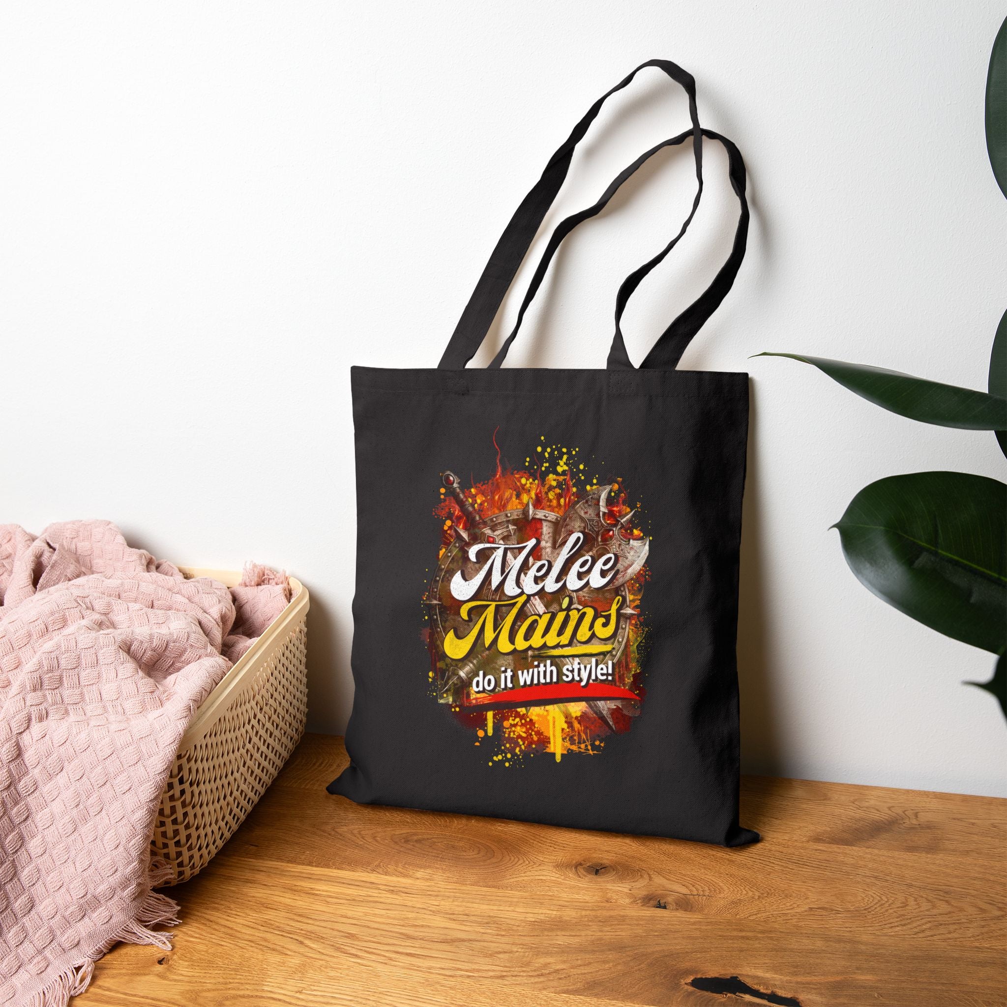 Tote Bag — "Melee Mains" Gaming Canvas Tote (Do It With Style)