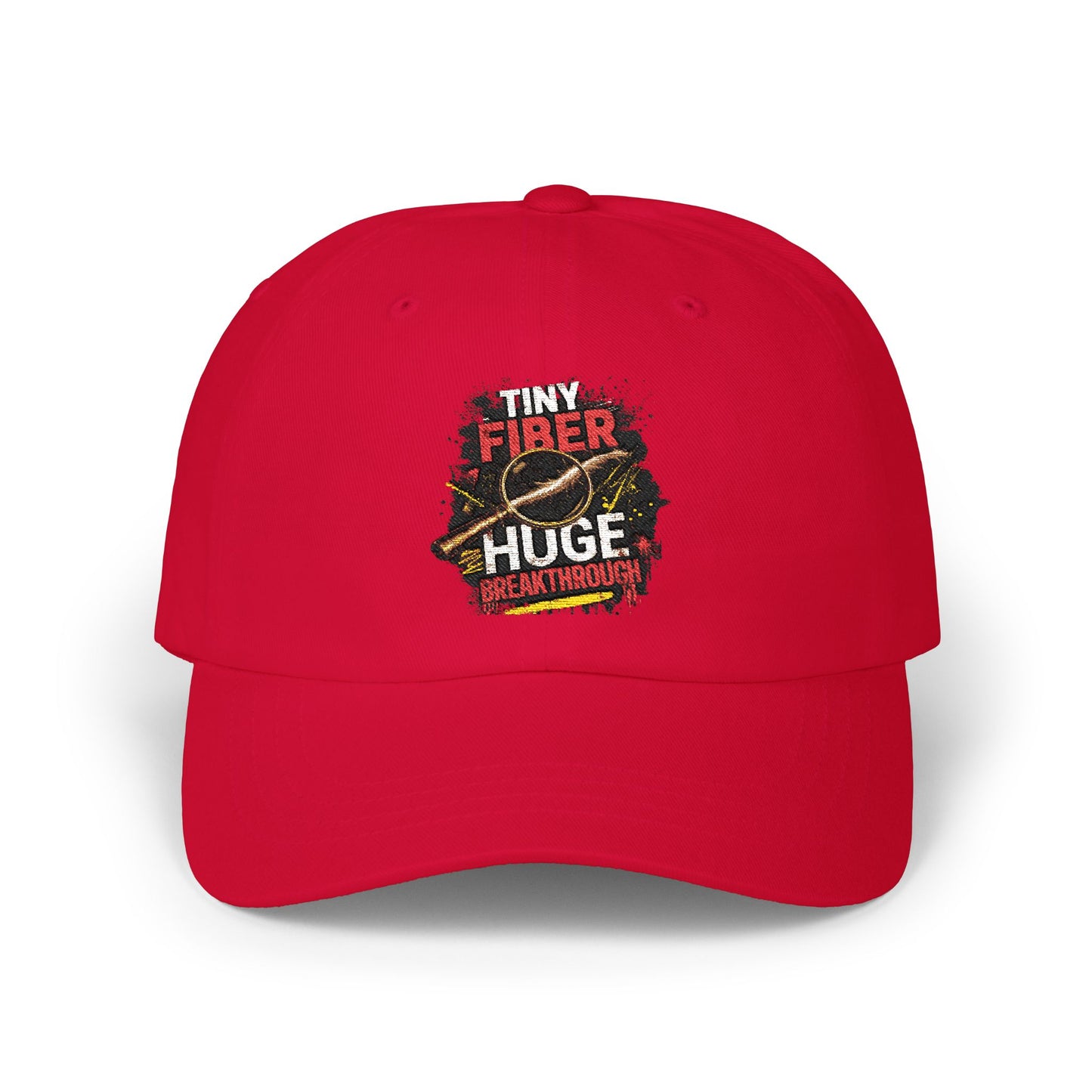 Tiny Fiber Huge Breakthrough Dad Cap | True Crime Forensics Hat for CSI & Mystery Fans