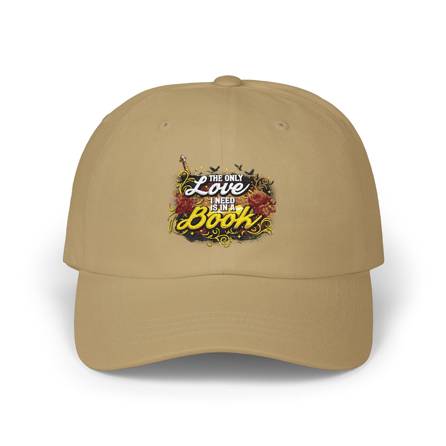 The Only Love I Need Is in a Book Dad Cap | BookTok Embroidered Hat