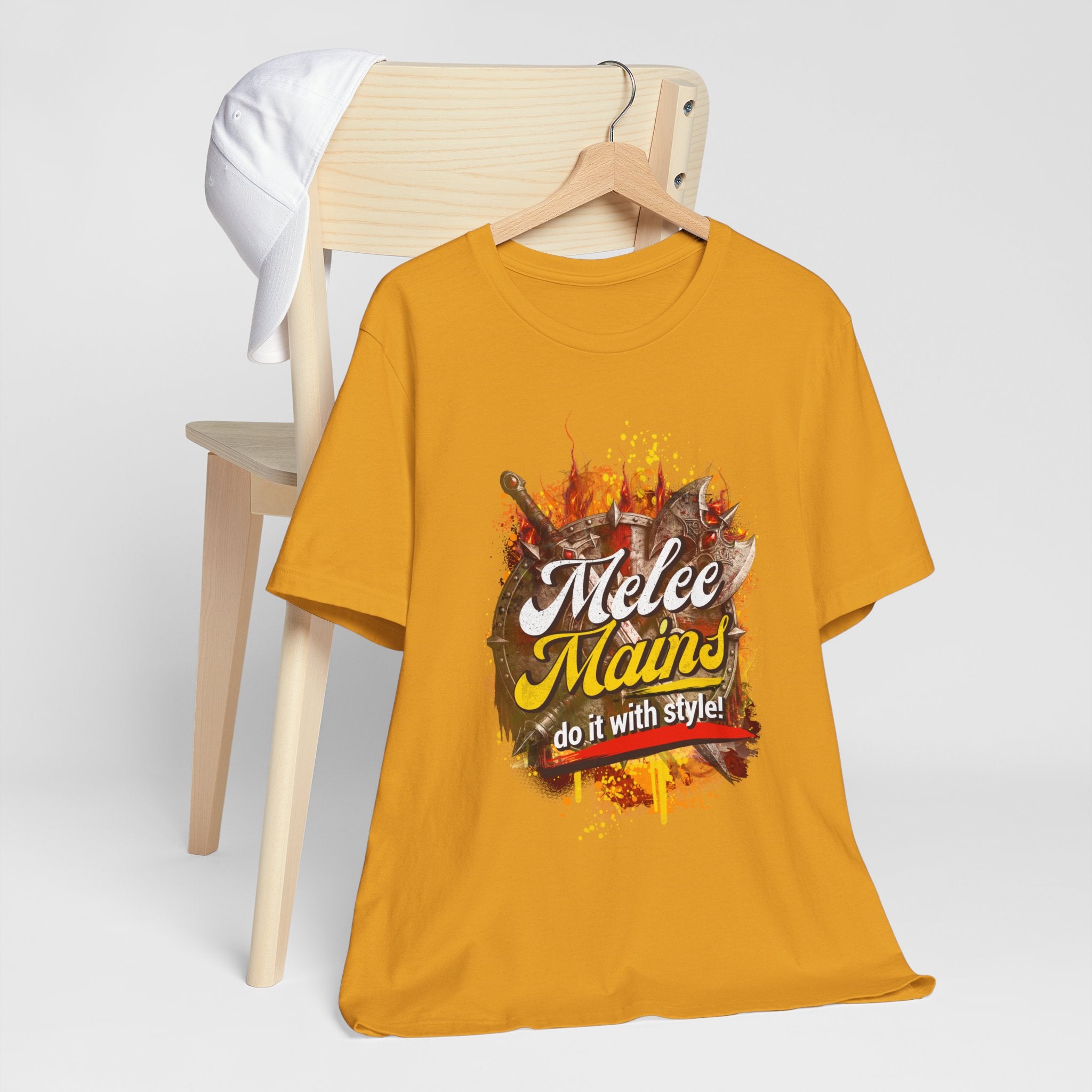 Melee Mains Graphic Tee — “Melee Mains do it with style!” Gamer T‑Shirt