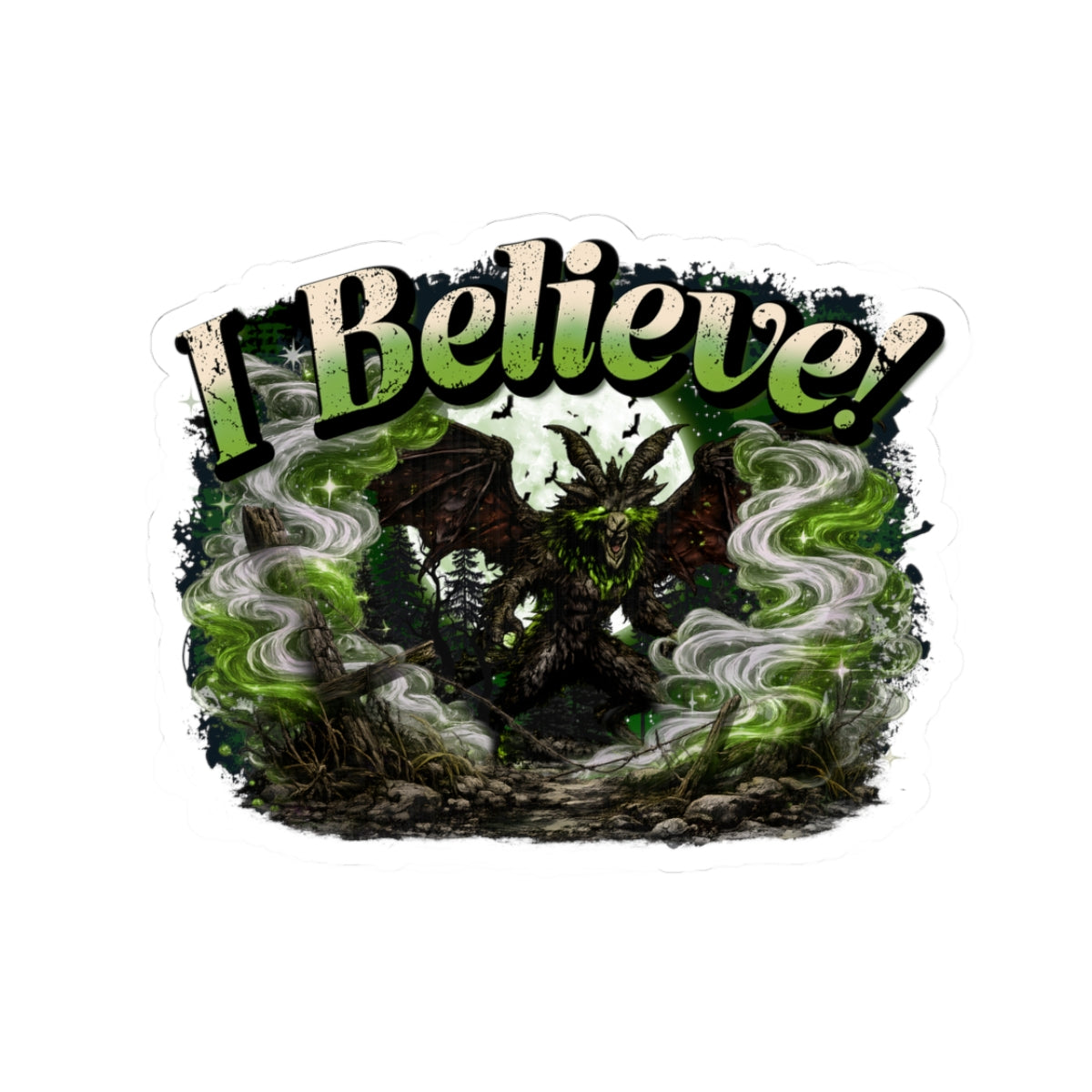 I Believe... Jersey Devil Sticker