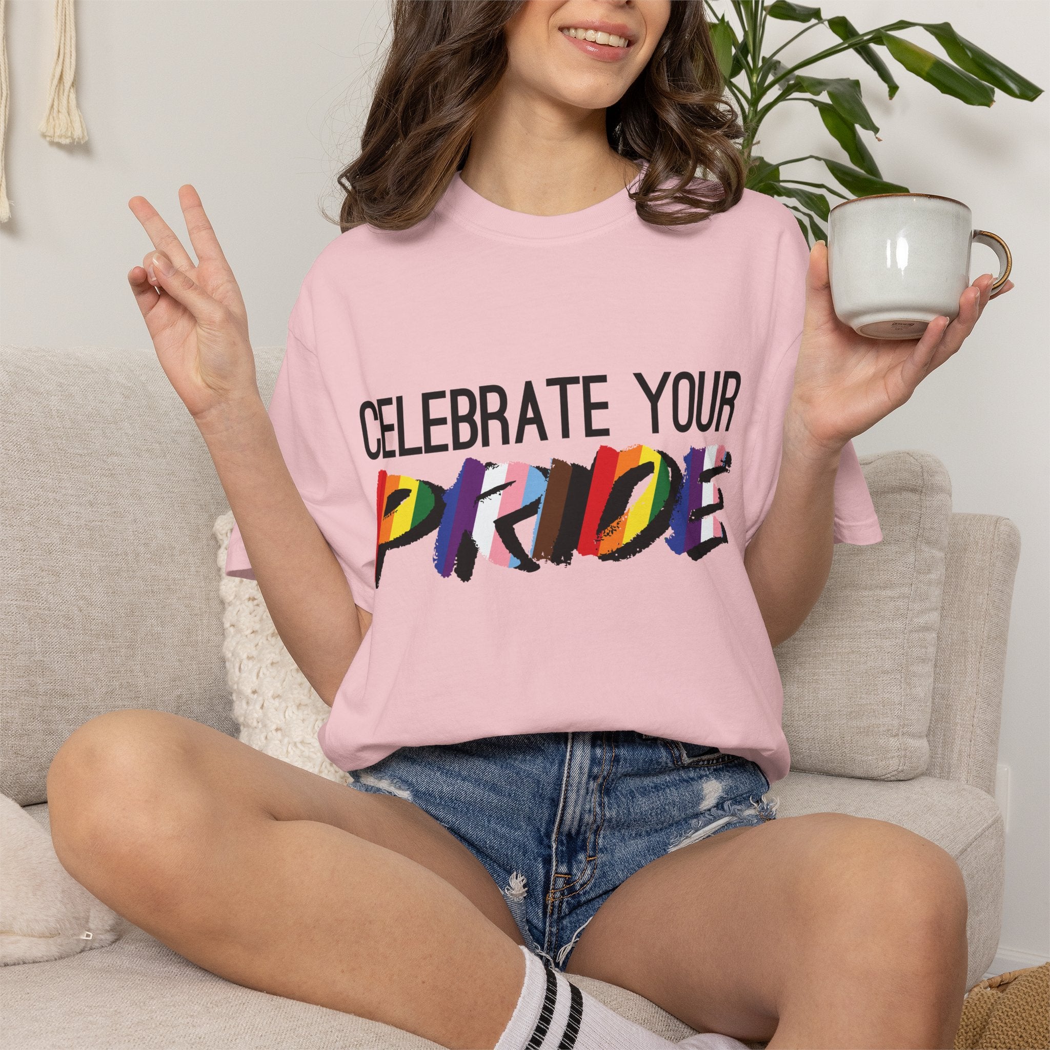 Celebrate Your Pride T-Shirt — Rainbow LGBTQ+ Pride Tee
