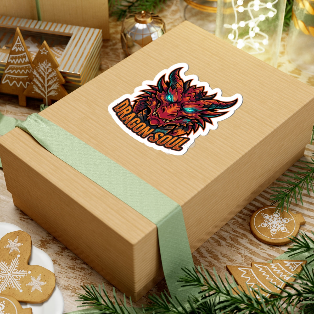 Dragon Skull Sticker | dragon, fantasy art, tattoo style