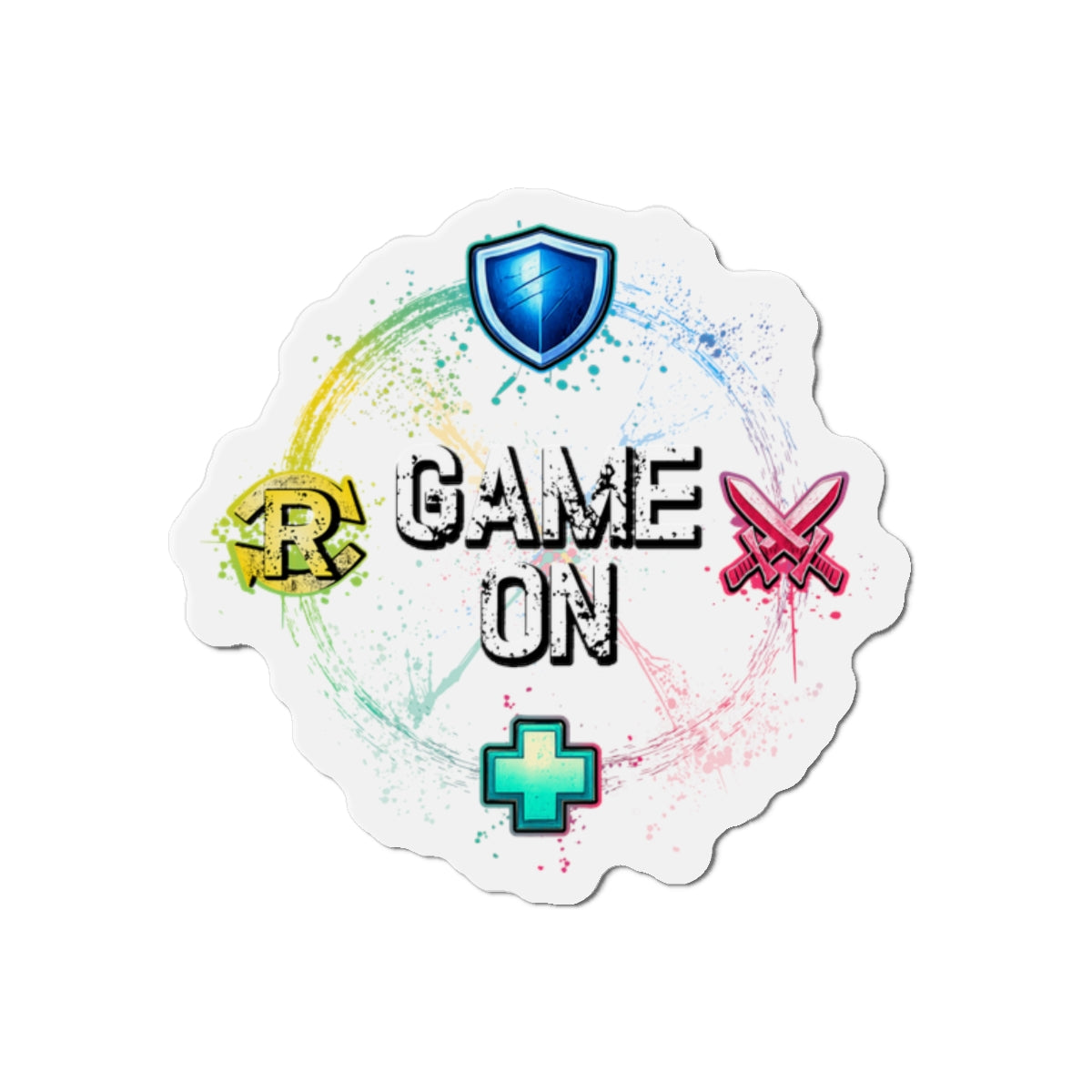 Game On Party Roles Die-Cut Gamer Magnet