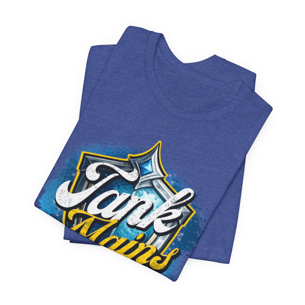 Tank Mains Gaming T‑Shirt — "Do It With a Crowd" Retro Esports Tee