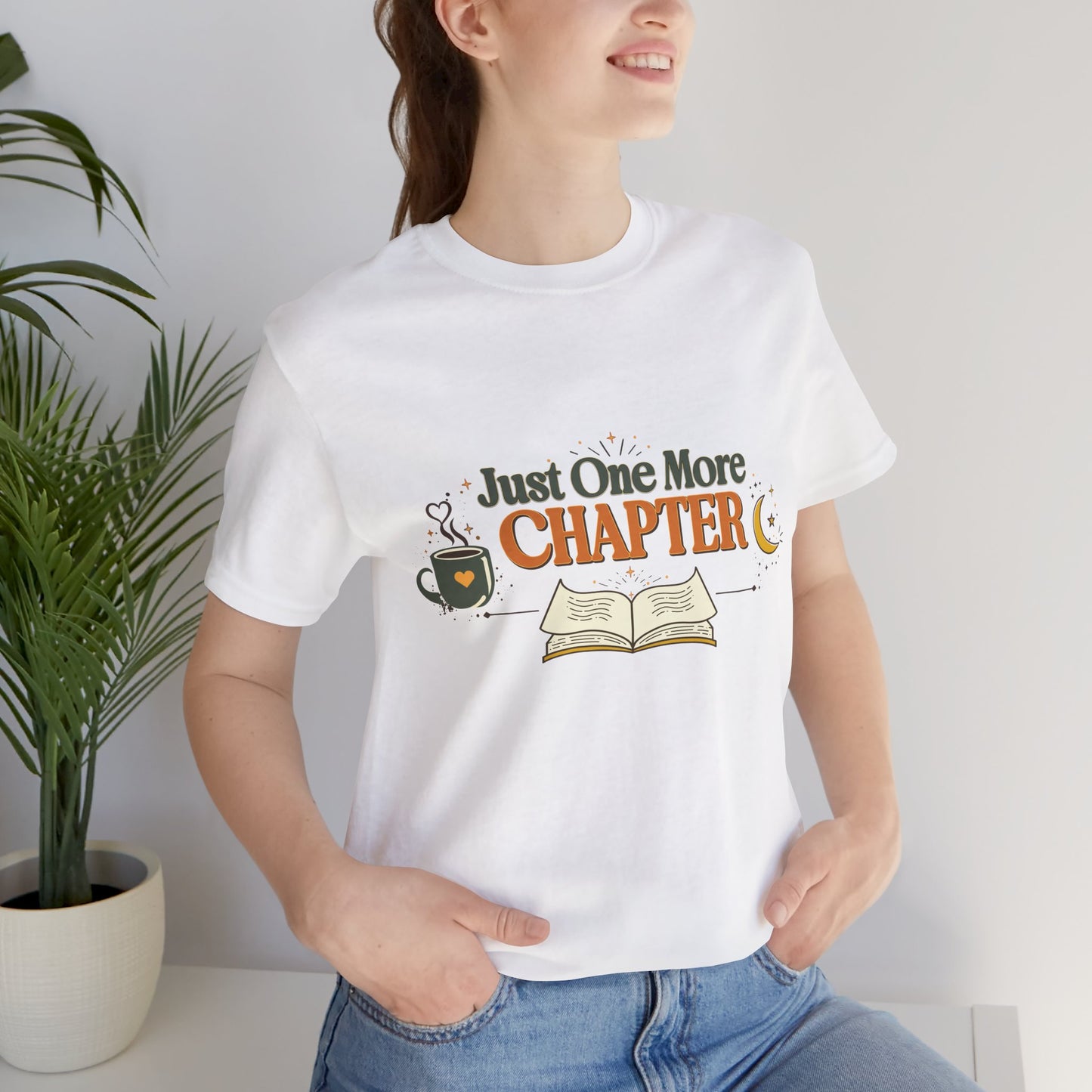 Just One More Chapter | Vintage Book Lover Grunge T-Shirt