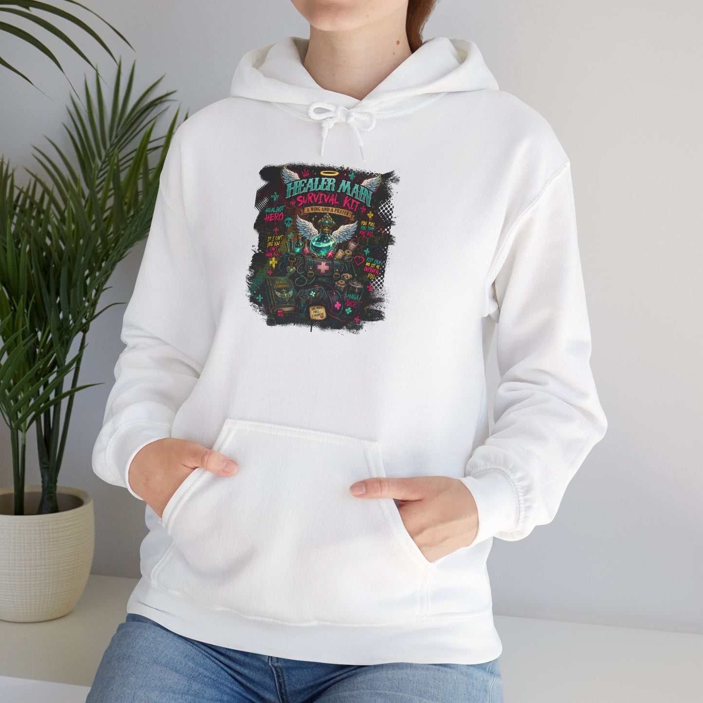 Healer Main Survival Kit | Fantasy Gamer Hoodie