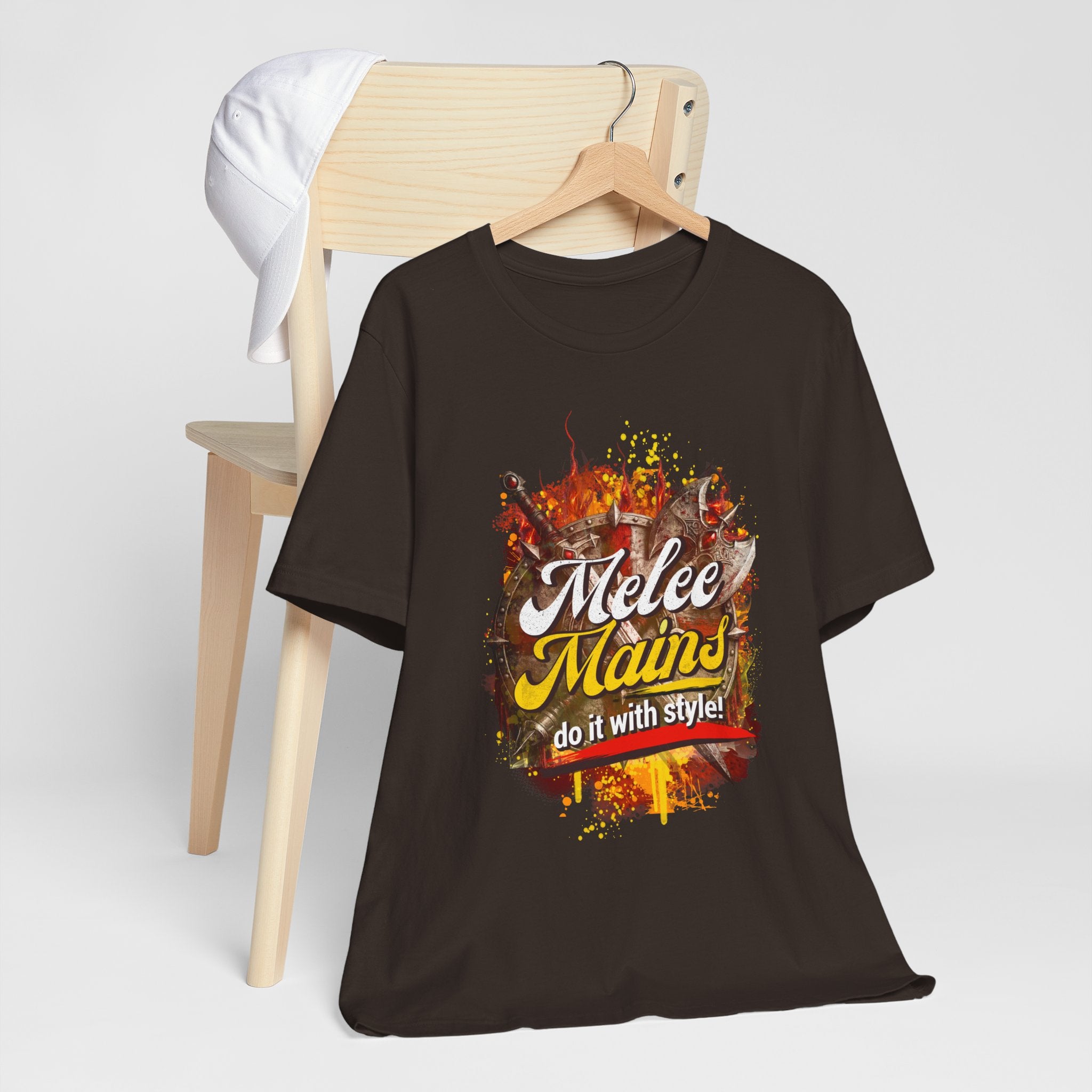 Melee Mains Graphic Tee — “Melee Mains do it with style!” Gamer T‑Shirt