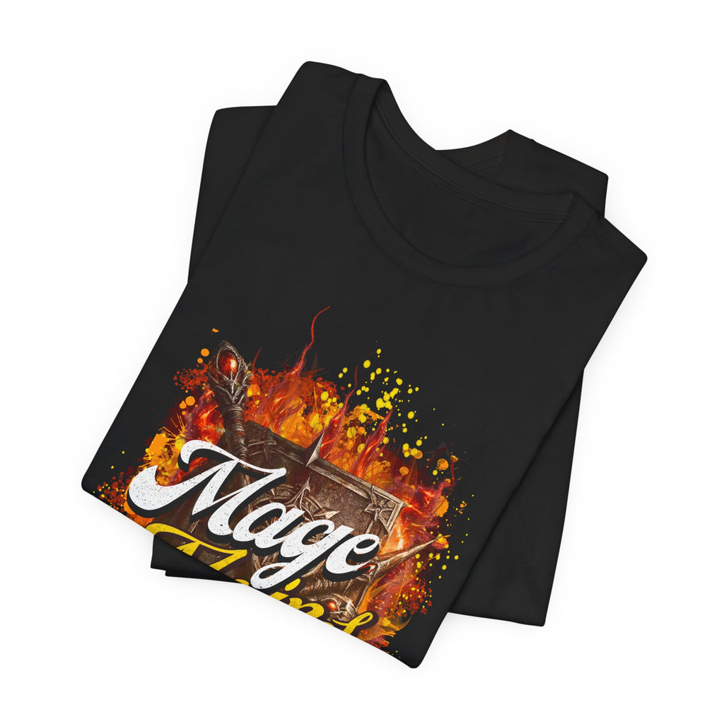 Mage Mains Tee — "Do It With Flare!" Fantasy Gamer Spellcaster T-Shirt