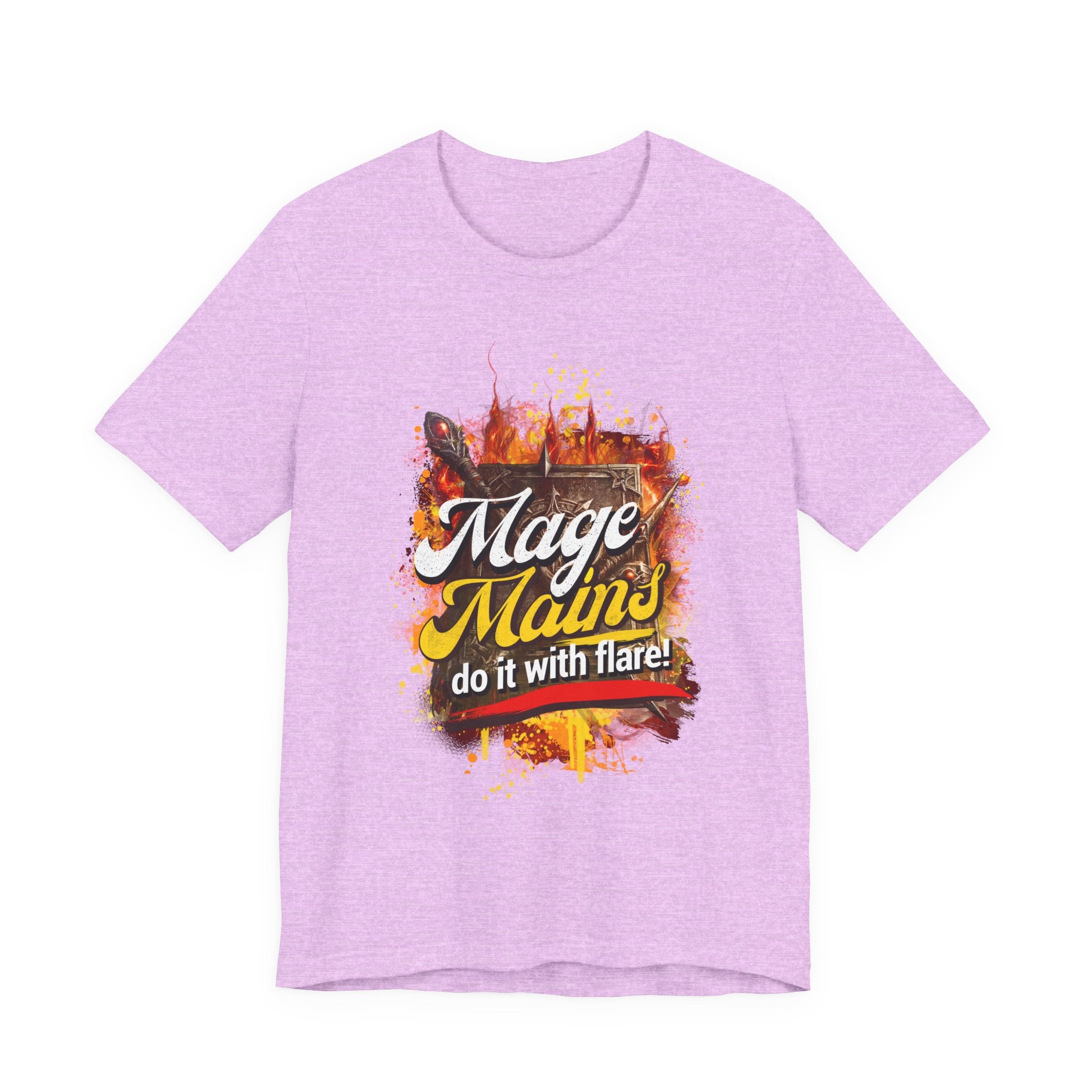 Mage Mains Tee — "Do It With Flare!" Fantasy Gamer Spellcaster T-Shirt