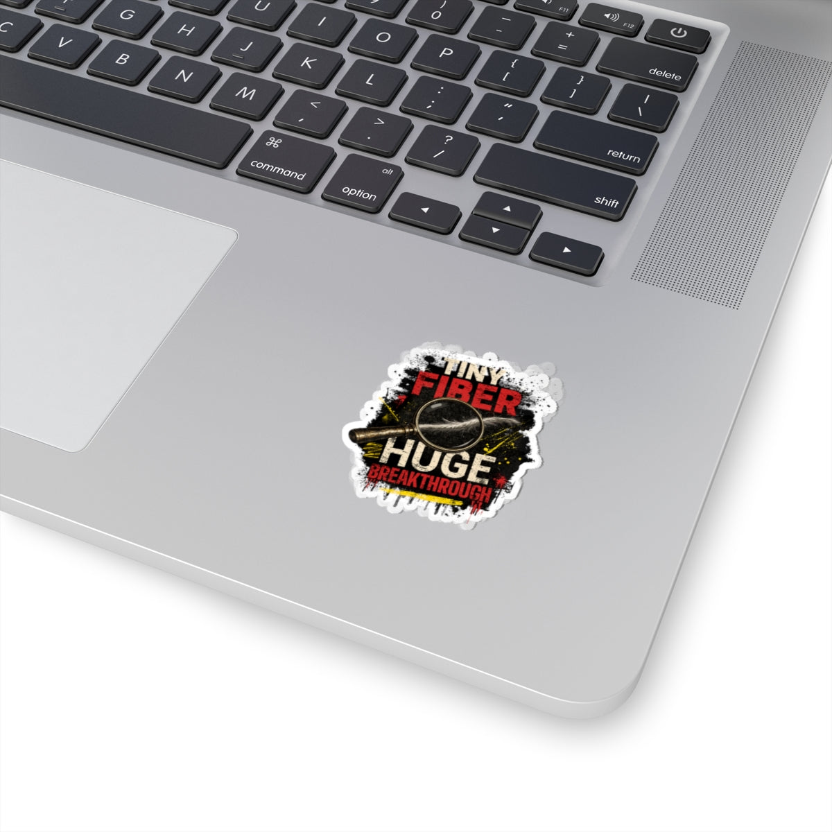 Tiny Fiber Huge Breakthrough True Crime Sticker | Forensic Science Vinyl Decal