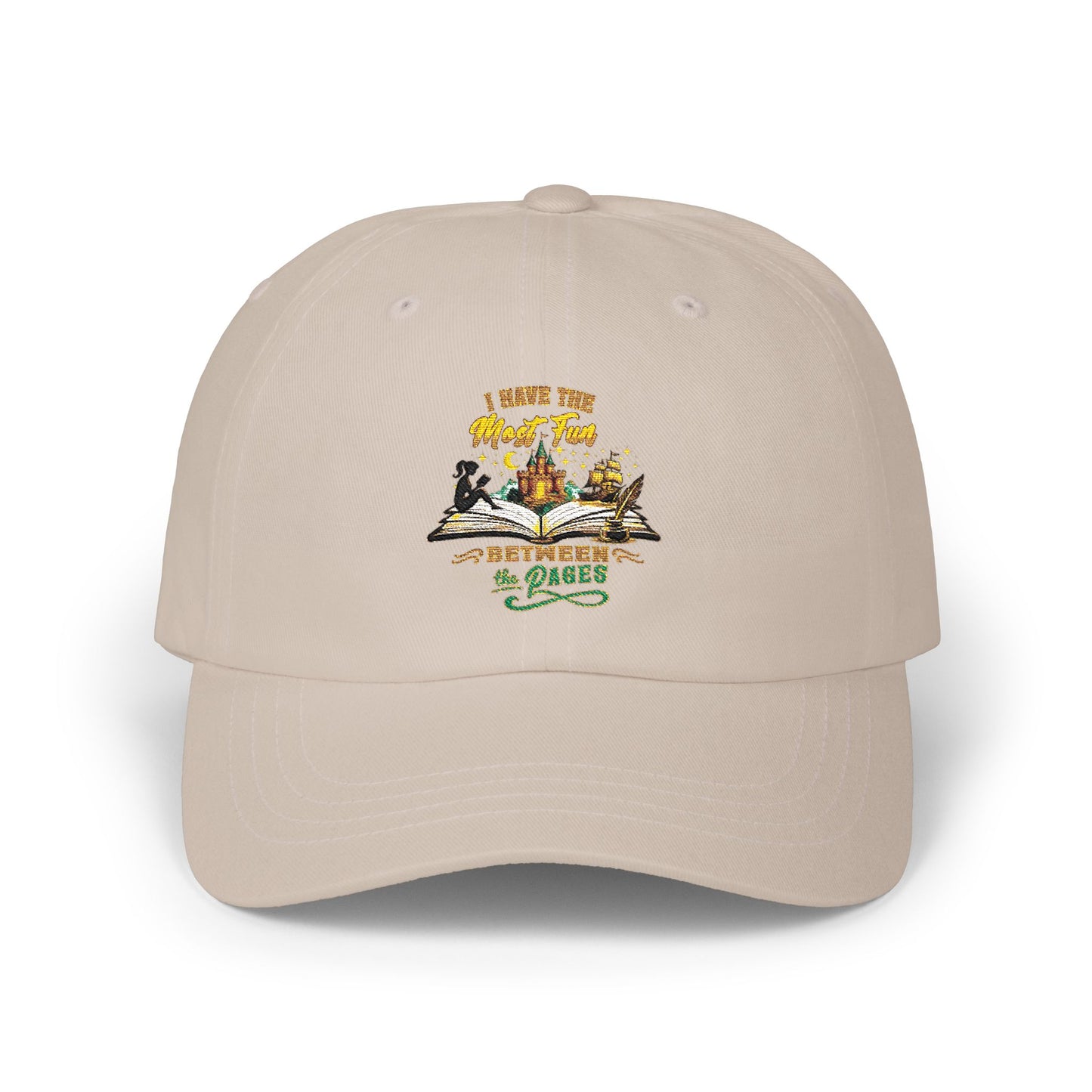I Have the Most Fun Between the Pages Dad Cap | Fantasy Book Lover Hat