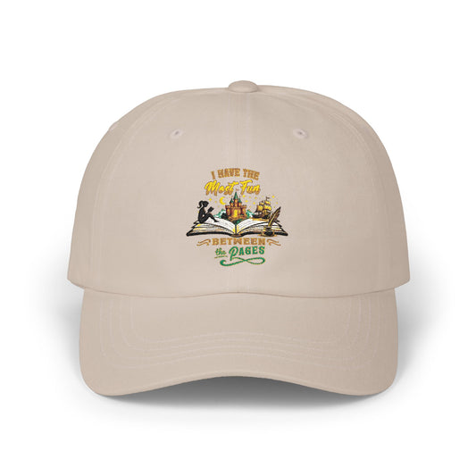 I Have the Most Fun Between the Pages Dad Cap | Fantasy Book Lover Hat