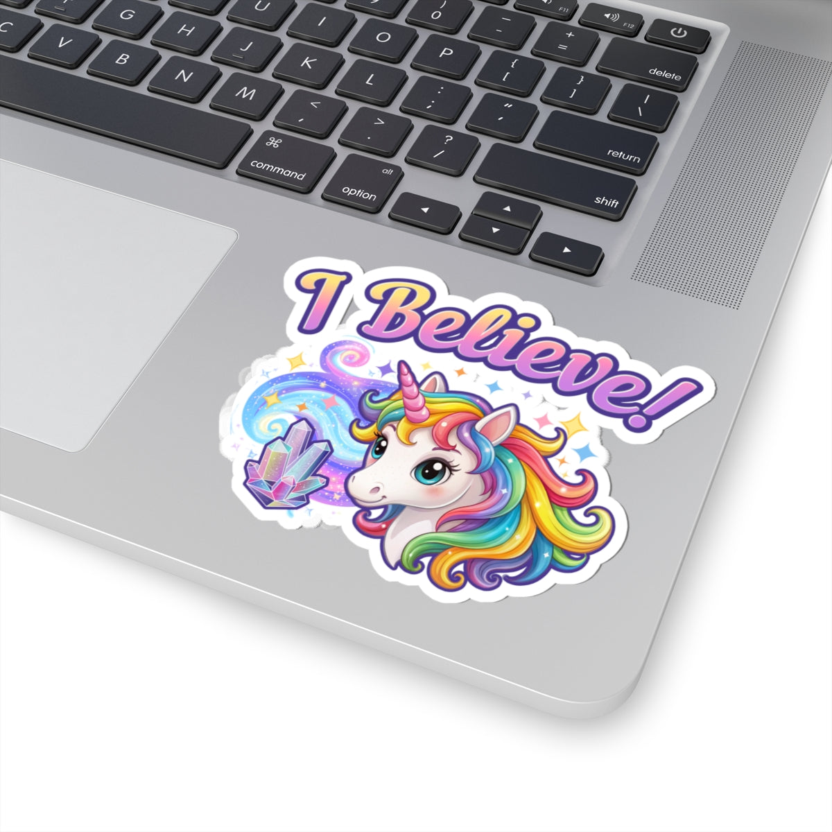 I Believe... Unicorn Vinyl Sticker | Colorful Fantasy Mythical Creature Decal