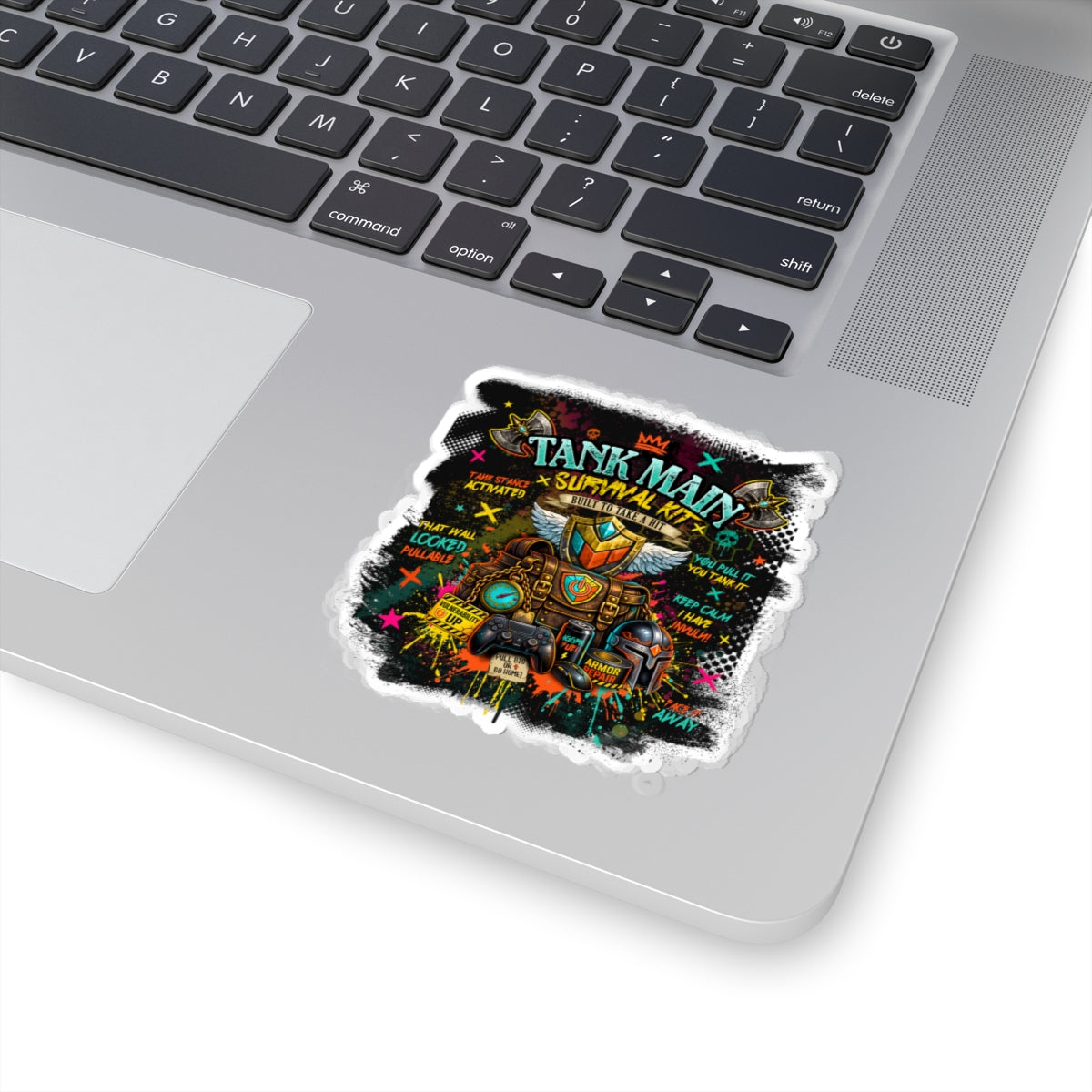 Tank Main Survival Kit | Neon Gamer Vinyl Sticker