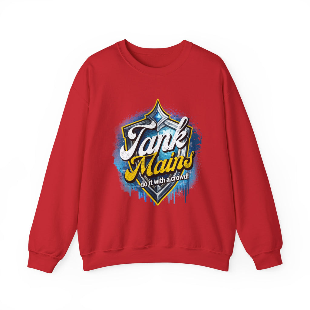 Tank Mains Crewneck Sweatshirt — Gamer Esports Graphic Pullover