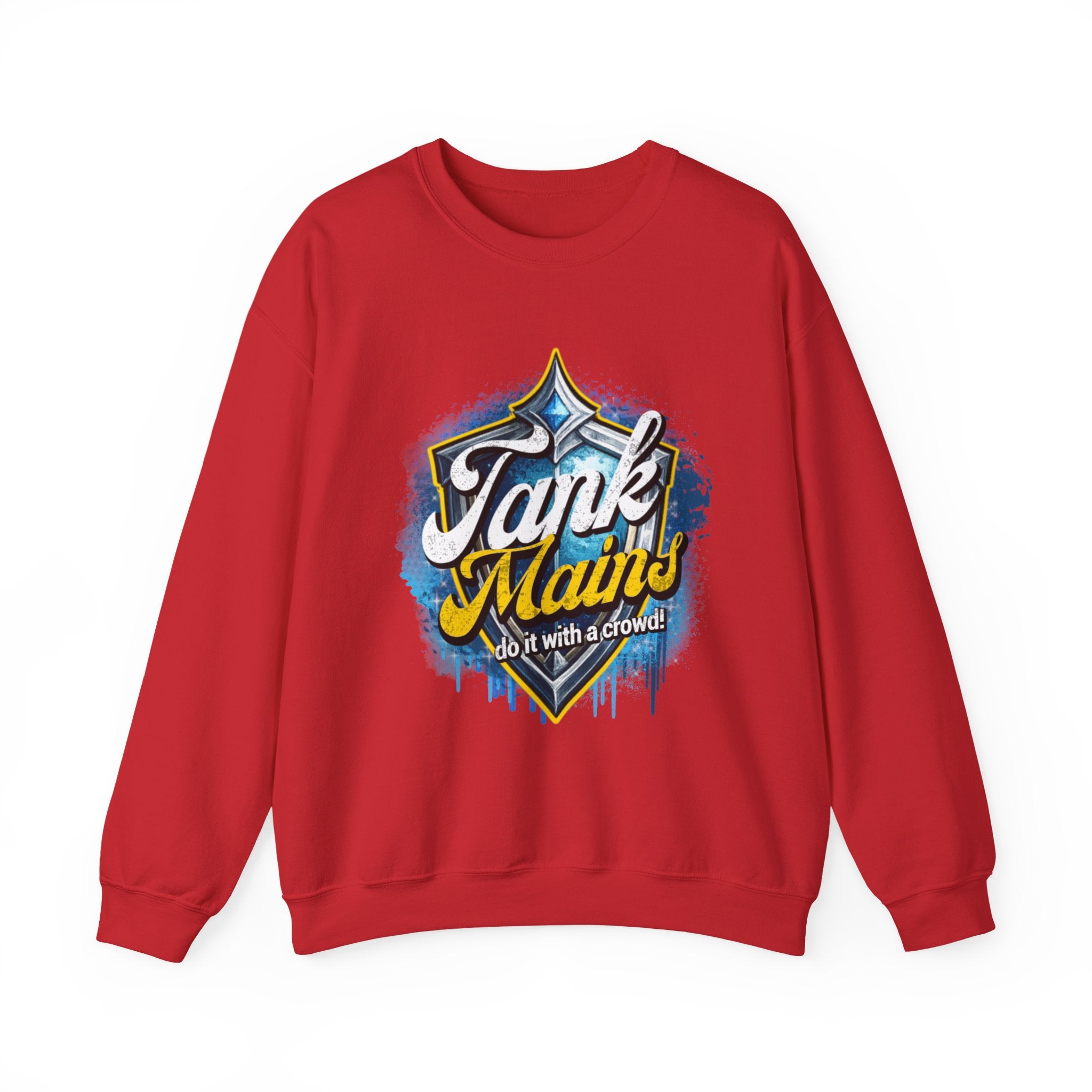 Tank Mains Crewneck Sweatshirt — Gamer Esports Graphic Pullover