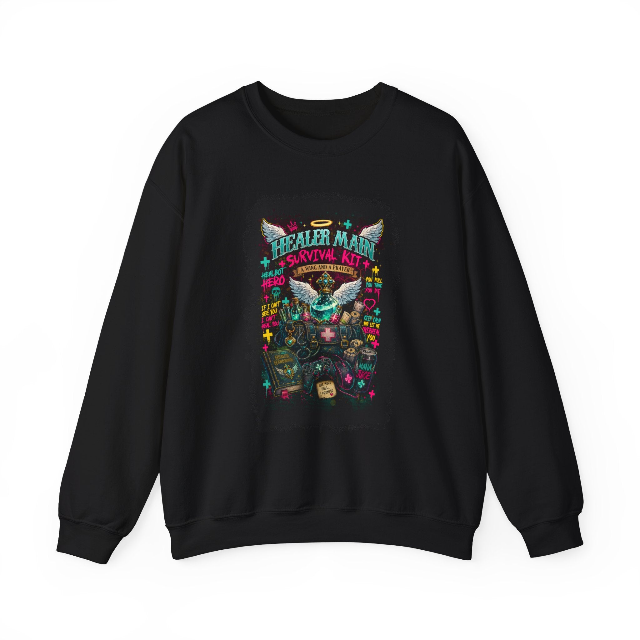 Healer Main Survival Kit | Fantasy Gamer Sweatshirt
