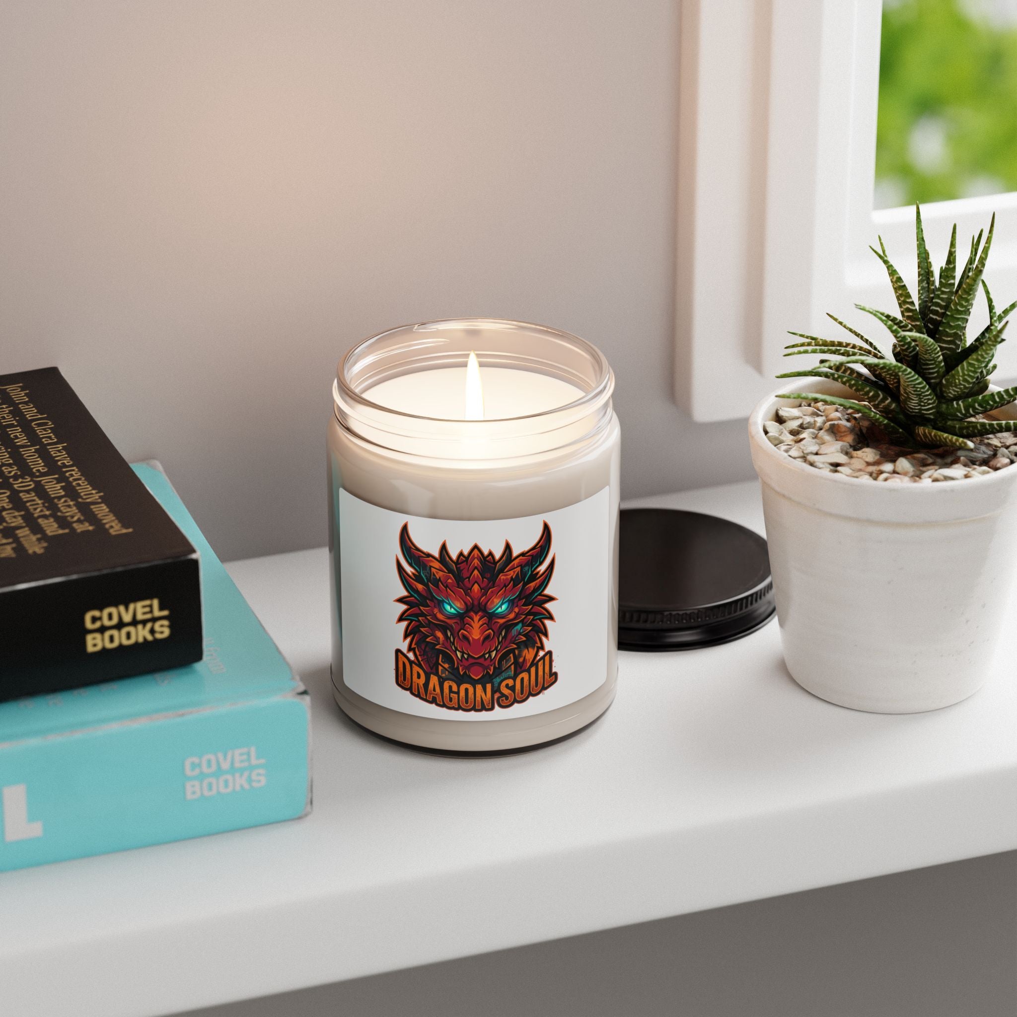 Dragon Soul Candle, fantasy art soy candle | dragon, mythical creature