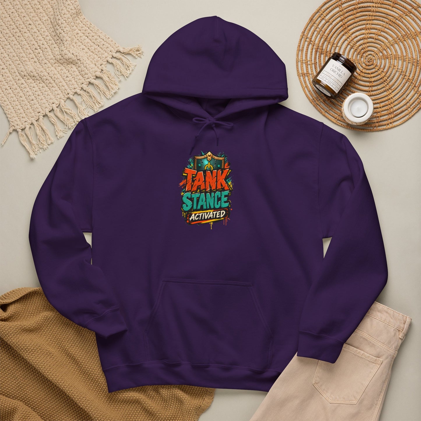 Tank Stance Activated Gamer Hoodie – Neon Graffiti Tank Main Sweatshirt