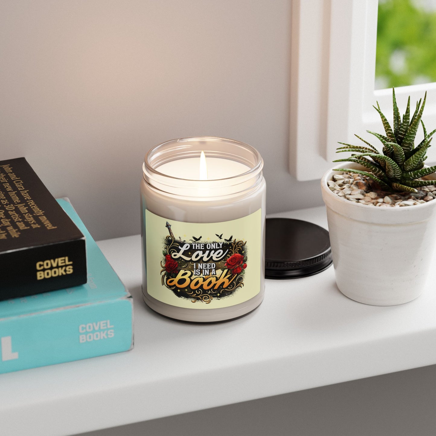 The Only Love I Need Is in a Book Scented Soy Candle | BookTok Romantasy Candle