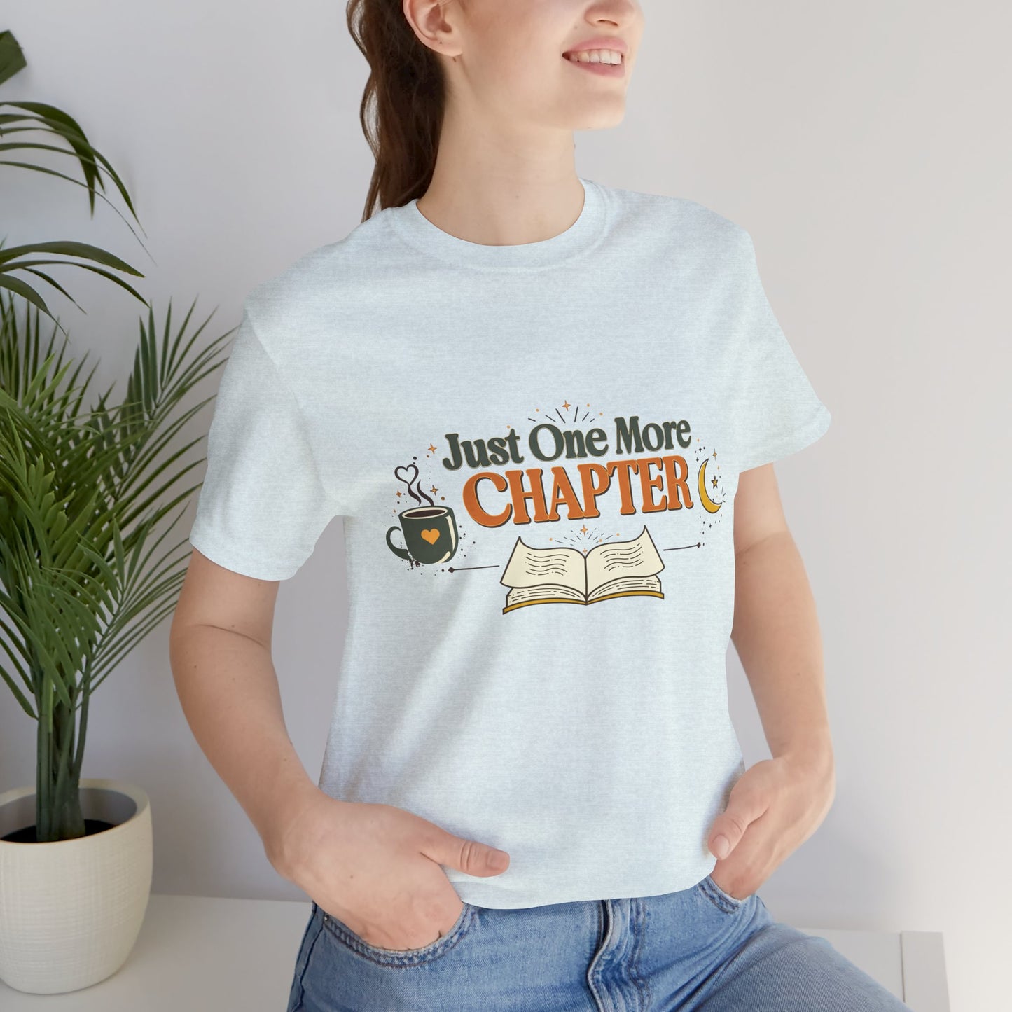 Just One More Chapter | Vintage Book Lover Grunge T-Shirt